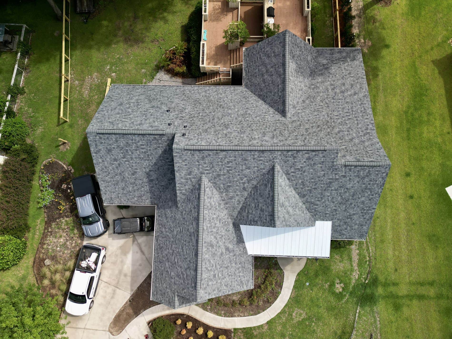 residential roof finished